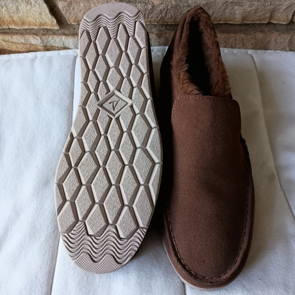 Sperry Mens Moc-Sider Basic Core Suede Slip On Shoe - Brown_7